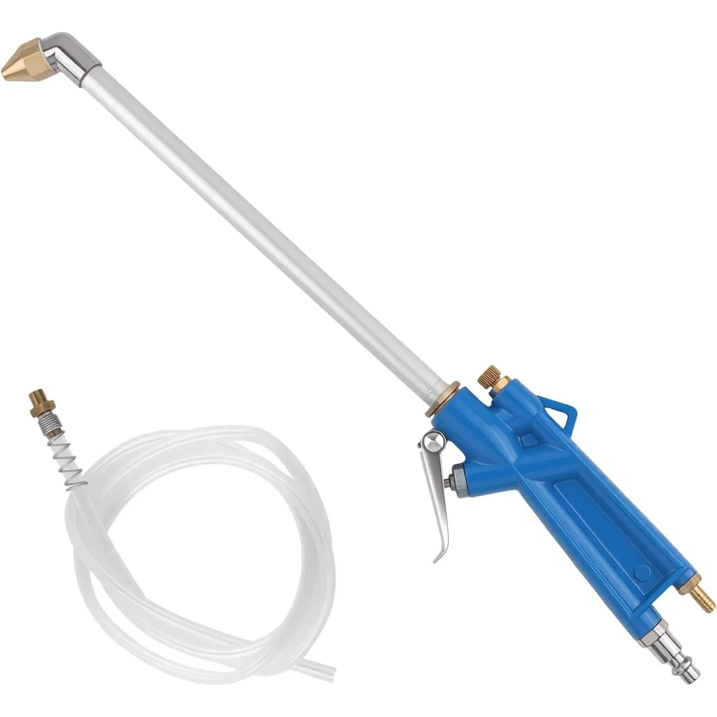 Air Engine Cleaning  with 3.93Ft Hose,Elbow Pneumatic Siphon   for  Engine Dust Detail Cleaning,High  Professional Long Air Blow  Airs