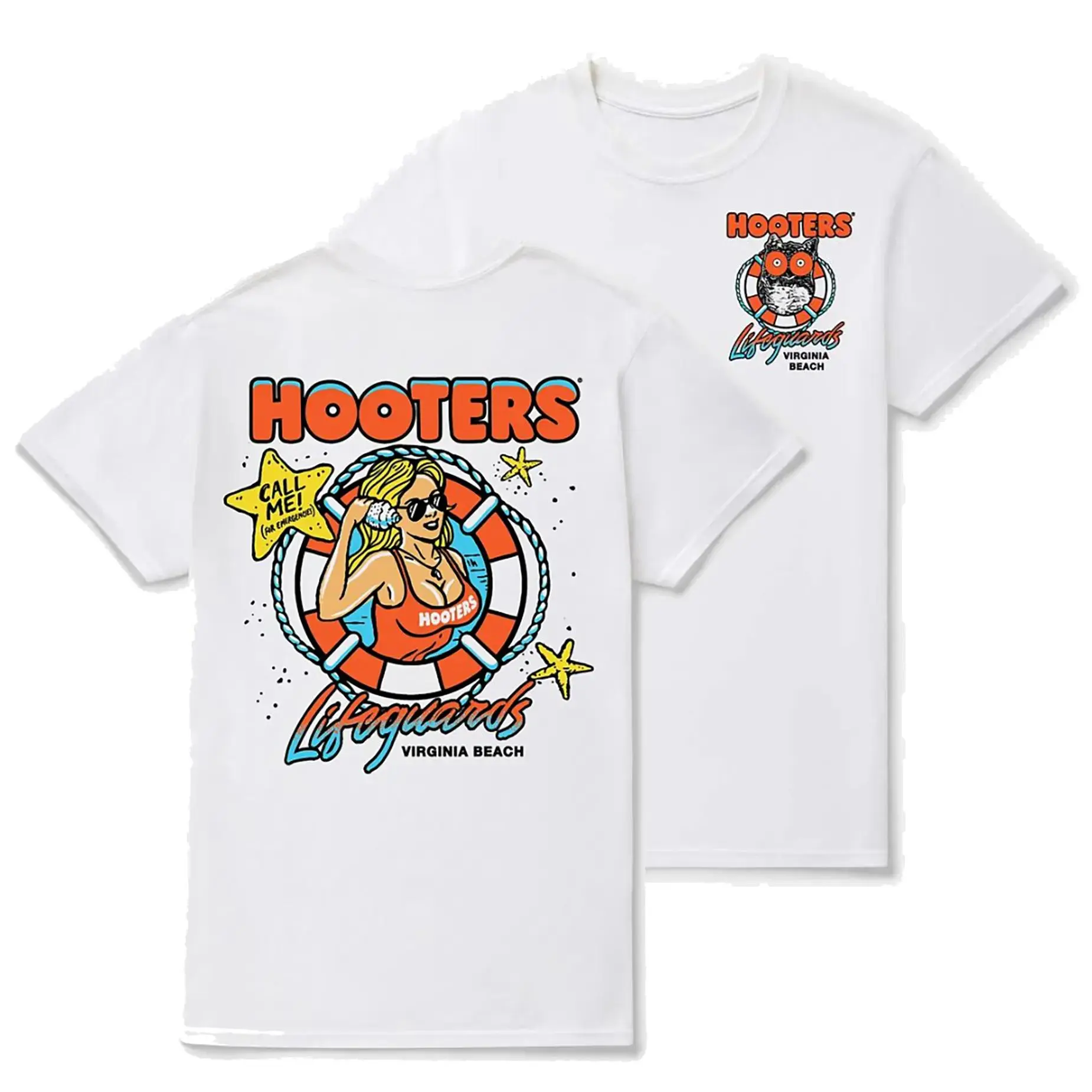 Vintage Retro Hooters Lifeguards Casual Sports Top, Comfortable Sport & Outdoor Clothing