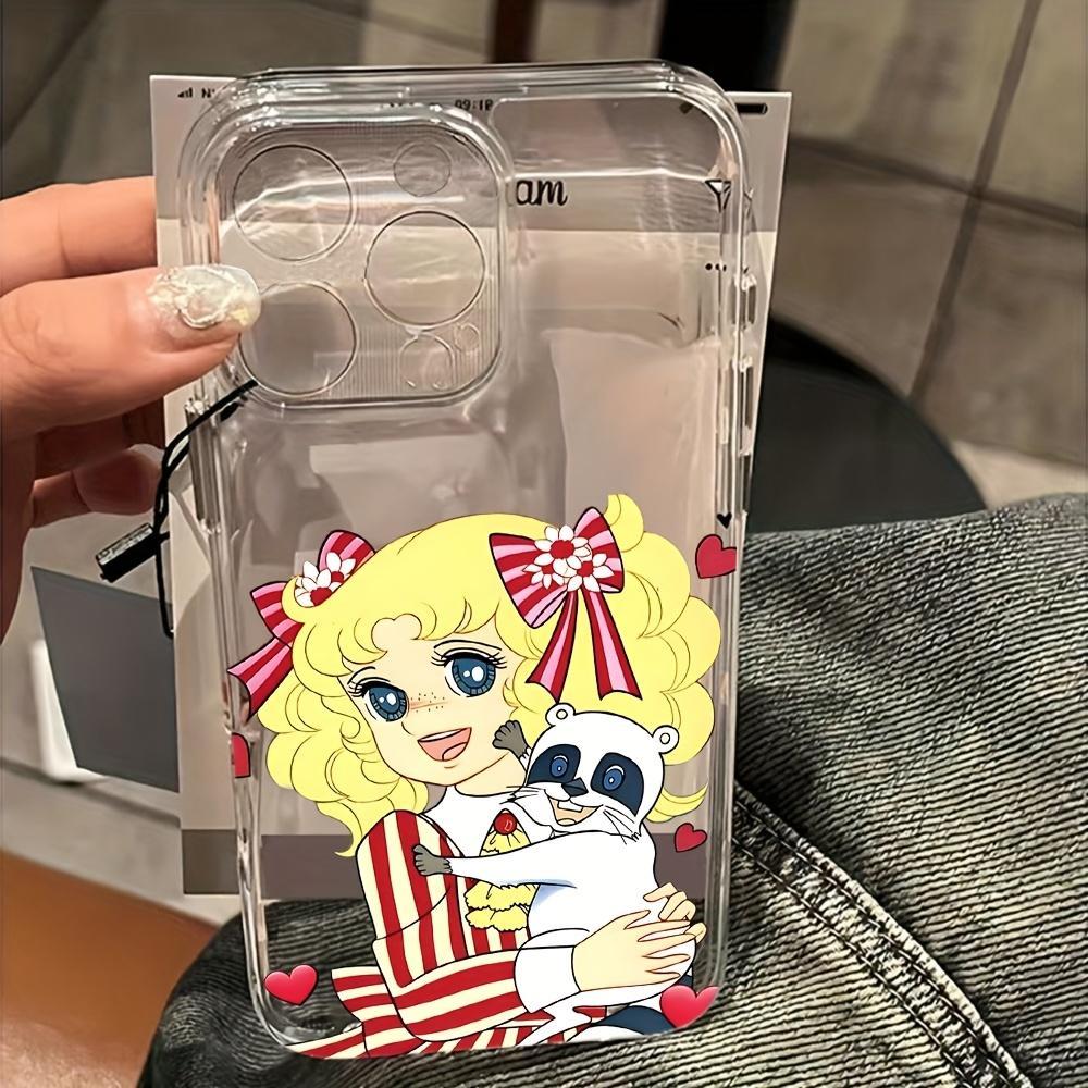 Cute Cartoon Candy-Themed Phone Case Compatible with for Iphone 17,16, 15, 14, 13, 12, 11 Pro Max,Air, Plus,Samsung Galaxy S26 S25 S24 S23 S22  Featuring a Transparent Soft TPU Back