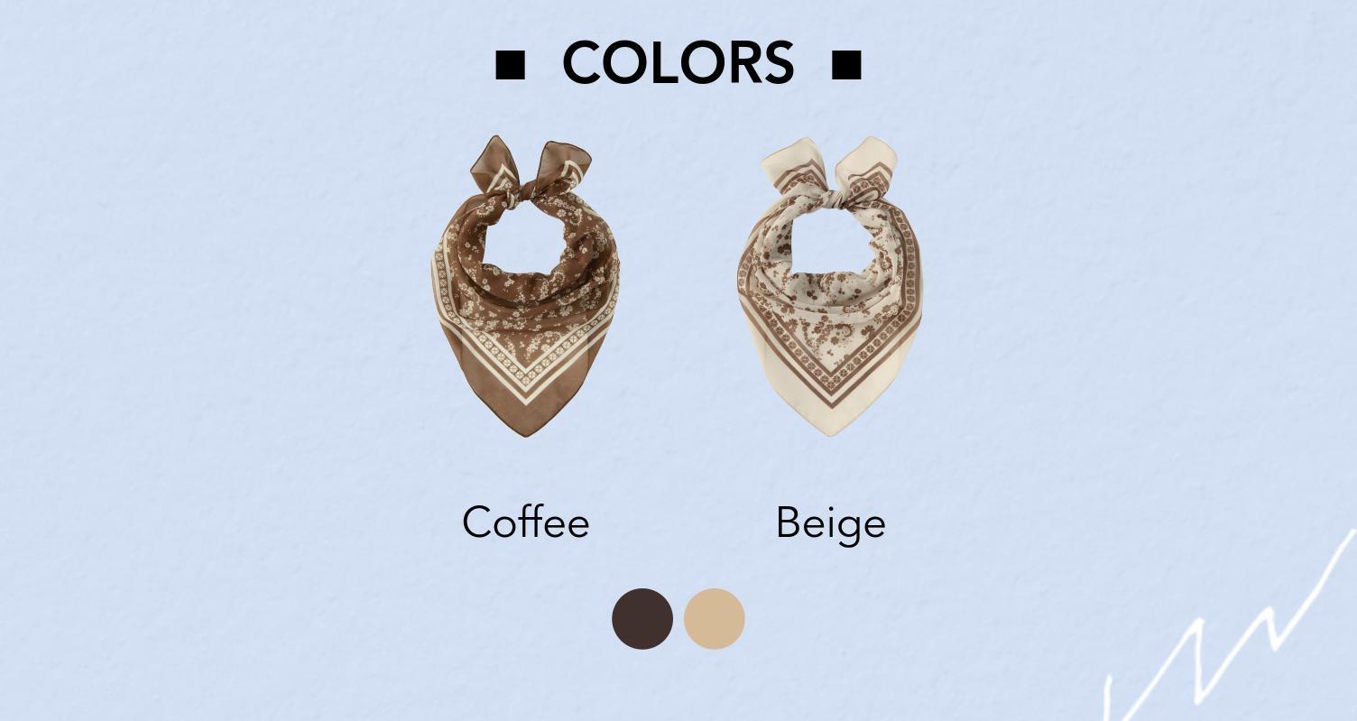 Cider FLORAL SQUARE HEADSCARF