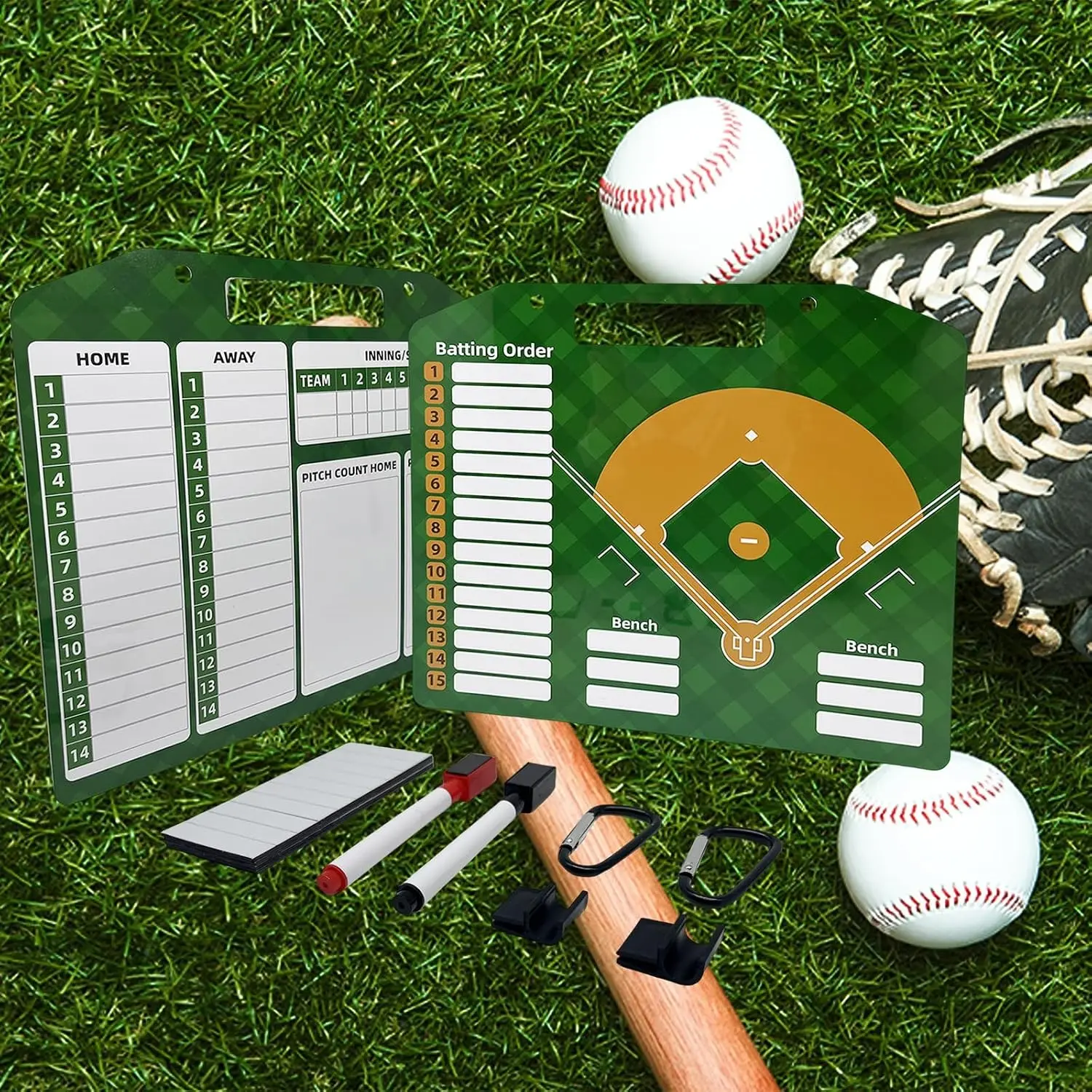 Magnetic Baseball Lineup Board Dry Erase Clipboard Baseball Coach Gifts