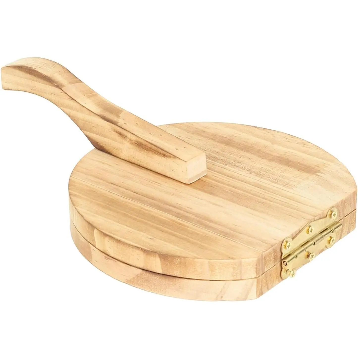 Wood Dough Press Tool, Wooden Dumpling Skin Press, Home Kitchen Dumpling Press Tool, for Restaurants, Tortilla and Pie Dough Press Tool