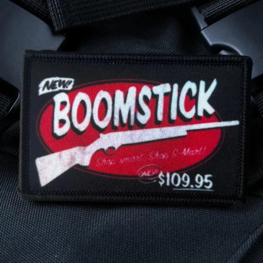 NEW BOOMSTICK Gun Printed Patch Tactical Military Morale Badges Hook Loop Patches Backpack Sticker for Clothing Armband
