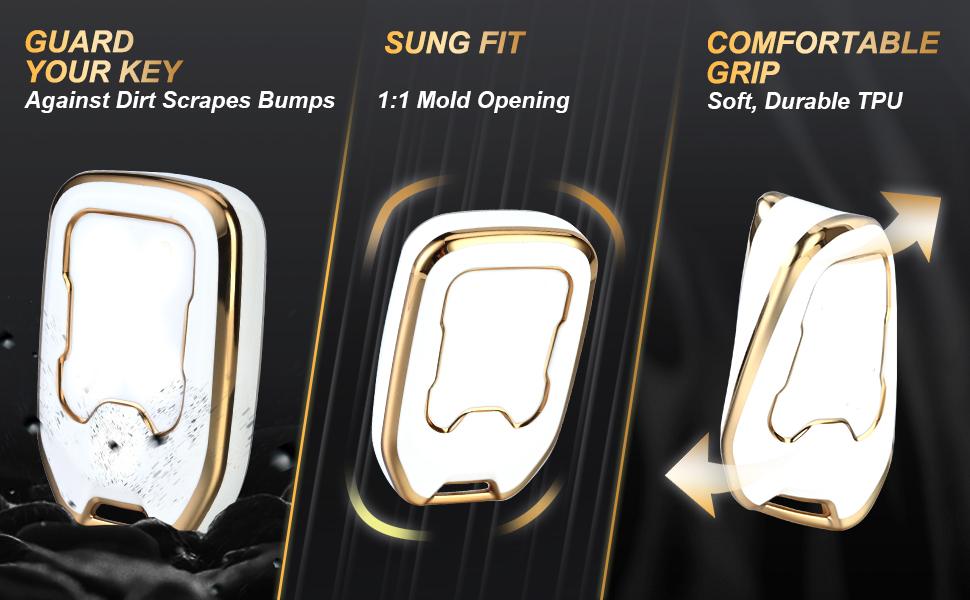 Key Fob Cover Compatible with Lexus RX ES GS LS NX RS GX LX RC LC is Smart 4 Buttons TPU Remote Keyless Key Fob Case Protection Shell Accessories, Red