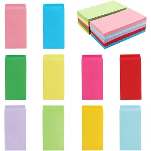 200 Pack Colorful Cash Envelopes 6.7x3.5 Fit for Envelope Money Saving Challenge, 120 GSM Thick Money Envelopes for Cash, Budgeting, Check, Coin, Tickets, Jewelry, small items & collectables