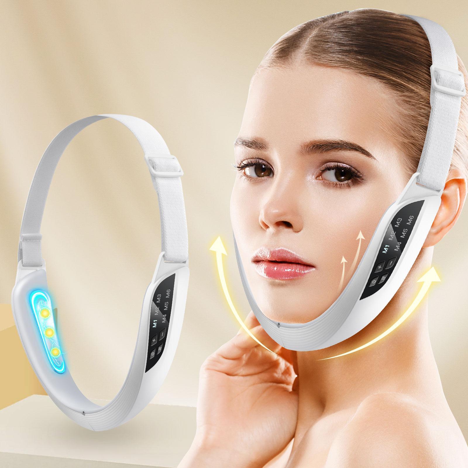 6-Mode Face Massager with 8 EMS Settings｜15-Min Auto Off + Adjustable Headband｜2 Electrode Pads for All Skin Types – Affordable Daily Care Solution, High Value Home Use, Multifunctional Beauty Machine