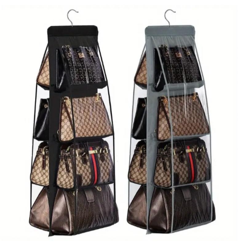 Multi-layer Handbag Hanging Storage Box, 1 Count Foldable Bag Storage Rack, Space Saving Bag Organizer, Durable Storage Organizer for Bedroom, Living Room, Office