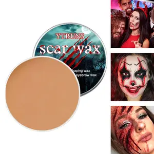 Halloween Scar Wax Makeup, Face Body Skin Sculpting Wax, Special Effects Fake Wax, Easy to Shape, Stage Cosplay Horror Party Costume