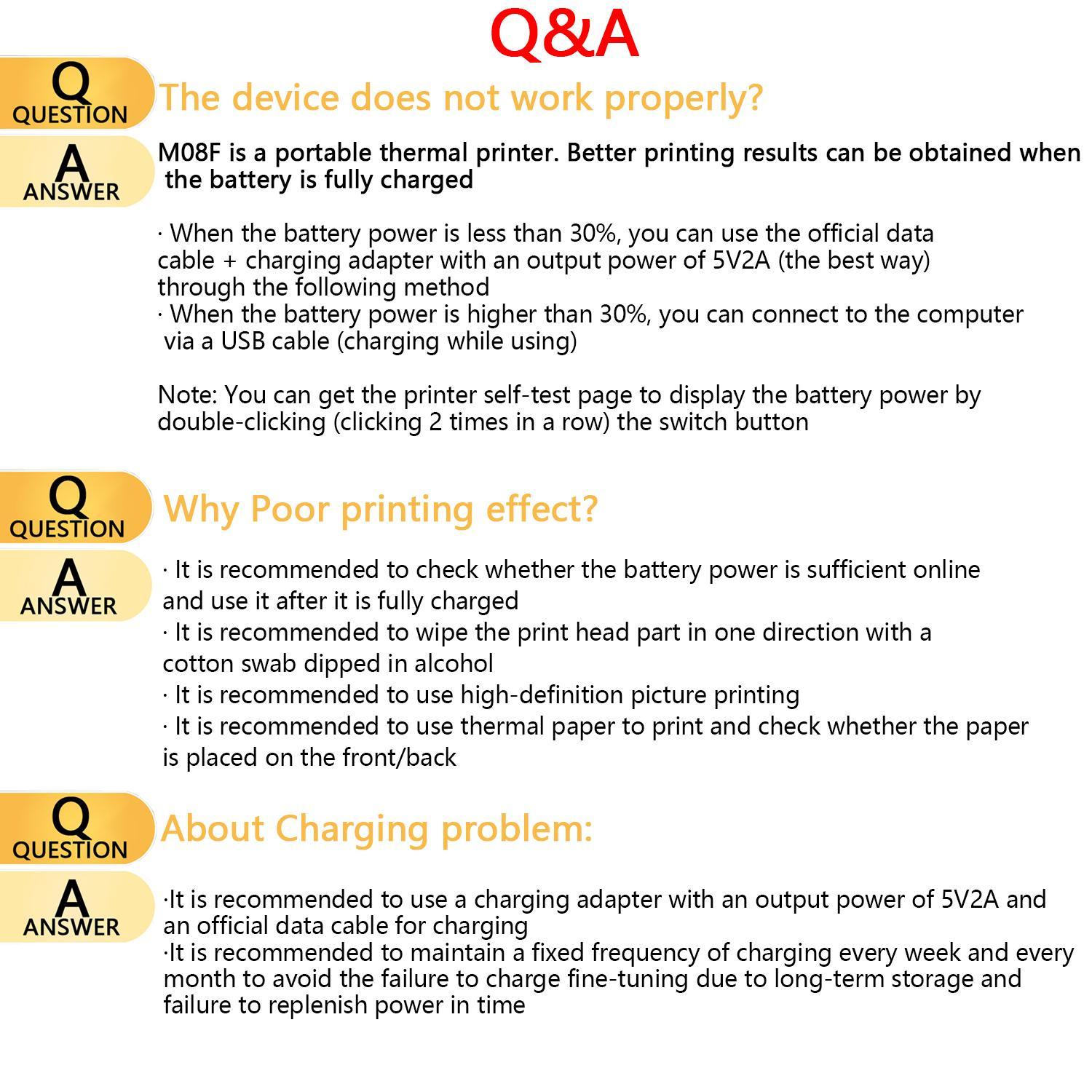[School Supplies] Phomemo M08F Thermal Printer for Travel, [Upgrade] Portable Printer Support 8.5" X 11" US Letter, Printing Machine, BT Inkless Printer Compatible with iOS, Android, Laptop for Travel, Office, Home