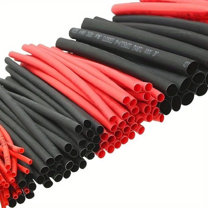 Heat Shrinkable Tube, 2:1 Polyolefin Heat Cable Wire Shrink Tubing Assortment, Shrinkable Car Cable Sleeving Wrap Wire Installation Kit
