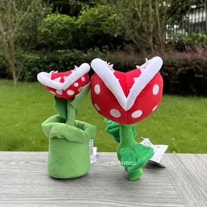Super Mario Bros Plush Trottin' Trotin' Piranha Plant Cute Stuffed Toy Soft Doll