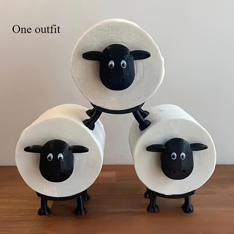Sheep Design Toilet Paper Holder, 1 Count Modern Bathroom Tissue Storage Stand, Bathroom Accessories, Home Organizer for Bathroom, Bathroom Decor Supplies