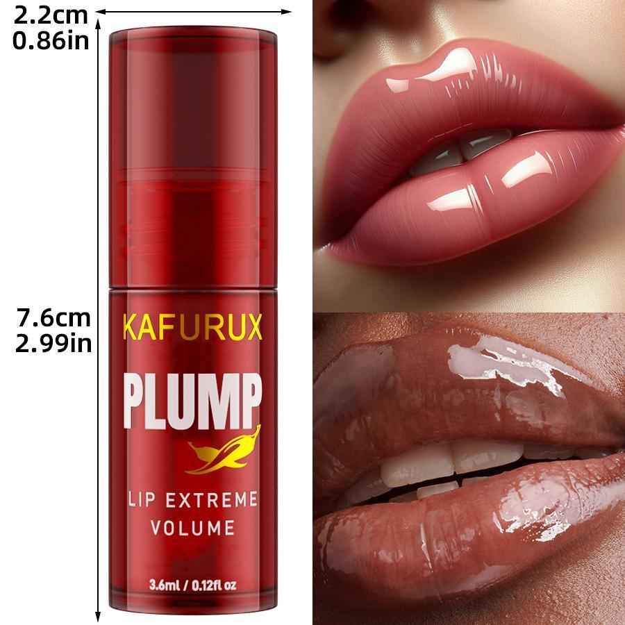 Lip Plumping Gloss Set, Colored Lip Oil and Clear Lip Gloss, Hydrating Lip Plumper, Long-Lasting Shine, Perfect for Makeup Lovers