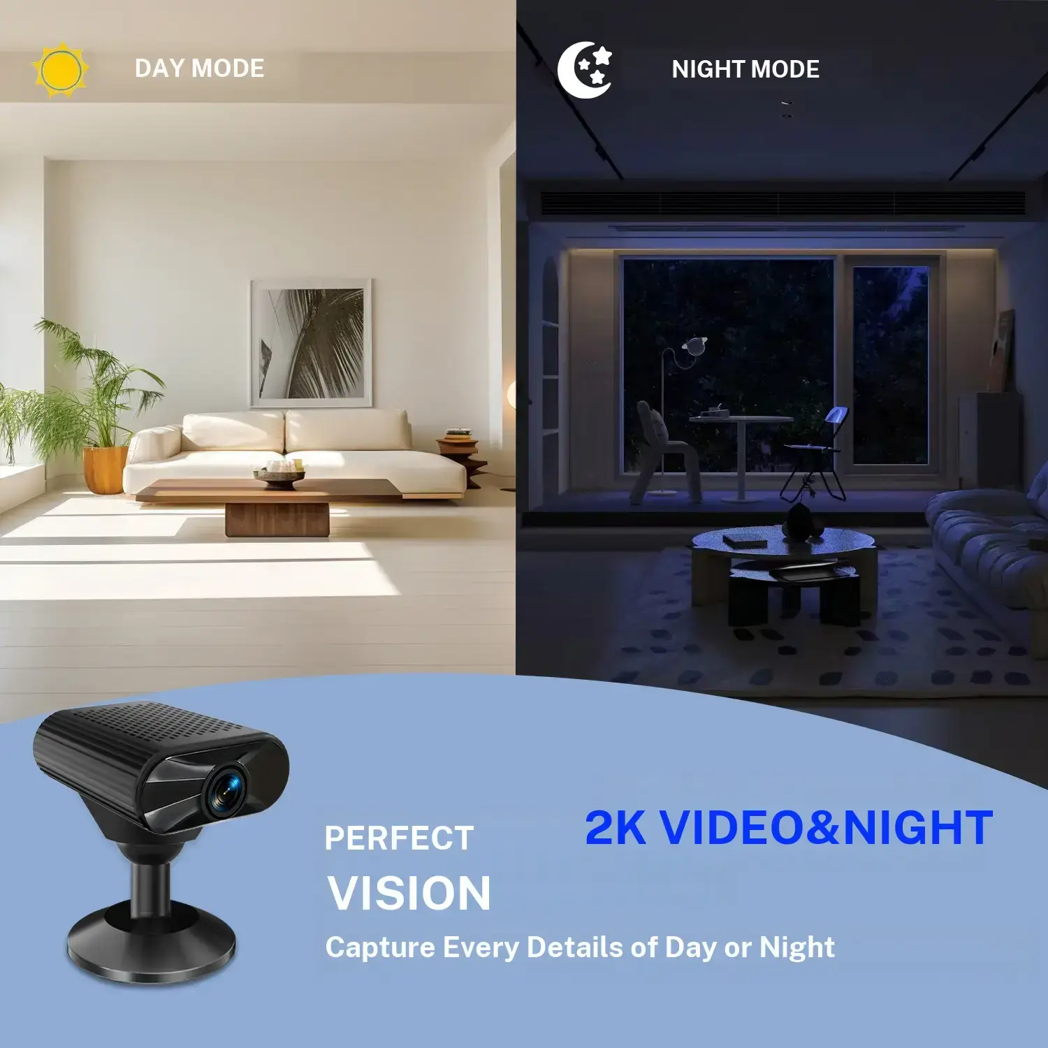 16G Micro SD Card Mini WiFi Surveillance Camera - Magnetic Smart Home Gadget with Strong Magnet, 2h Battery, USB Power, Low-Light Use, Motion Sensor Alerts, iOS/Android APP, Portable Rechargeable Safety Monitor, Recording