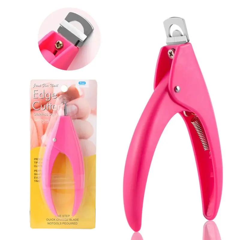 False Nail Trimmer, Straight Edge French-Style Scissors, Acrylic Nail Clipper, Manicure False Nail Tip Cutter，False Nail Clippers Stainless Steel Nail Clippers Acrylic Nail Clippers, Suitable for Home Salon Nail Art, DIY Manicure