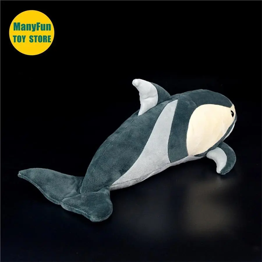 Hour-glass Dolphin High Fidelity Anime Cute Plushie Dolphin Plush Toys Lifelike Animals Simulation Stuffed Doll Kawai Toy Kids