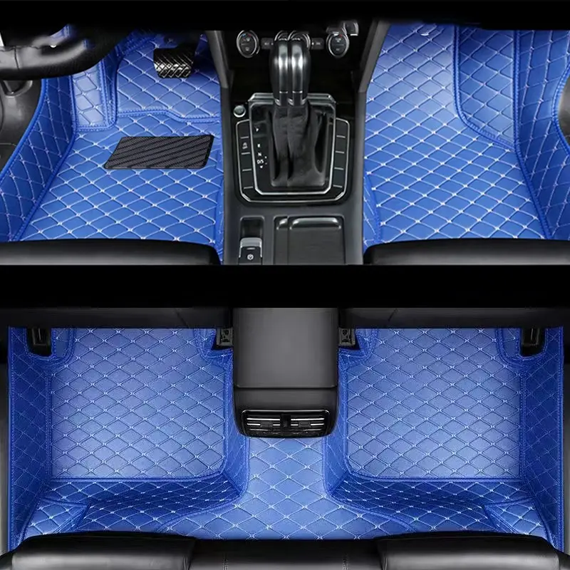 1:1 Custom Car Floor Mat, Car Foot Mats For Ford Mustang 2015~2022 Suzuki Swift 2005~2012 Mini Cooper r56 2004~2013 Left/right driving Car Mat Set Leather Carpet Waterproof Full Coverage