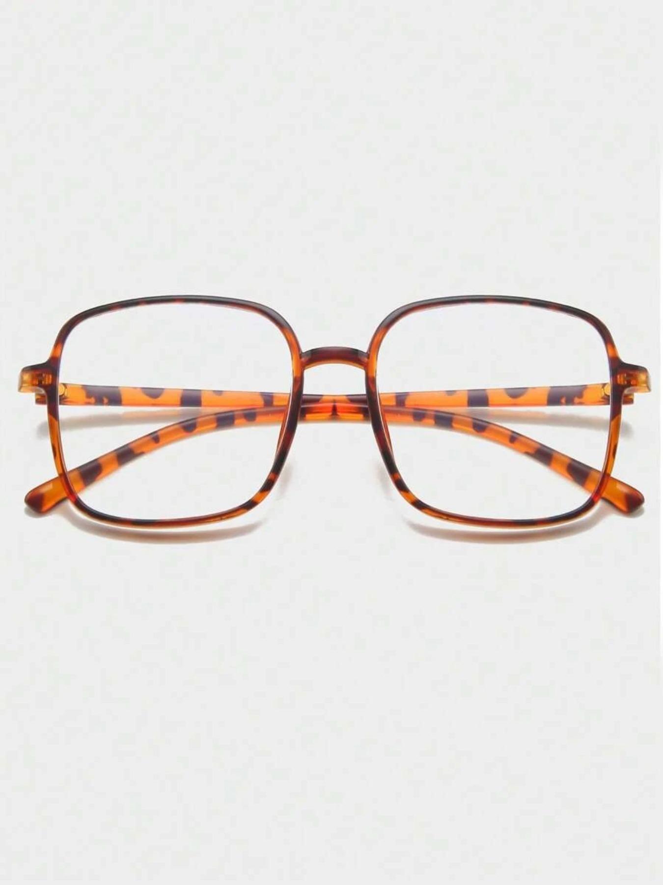 Square Frame Eyeglasses, Cute Fashion Eyeglasses for Women & Men, Fashion Eyeglasses for Work, Daily Clothing Decor, for Student Daily Use, Casual Glasses, Square Frame Eyewear