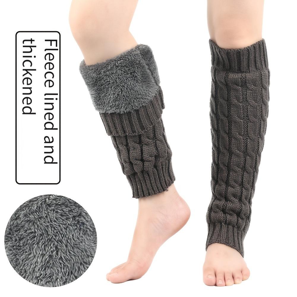 1 Pair of Elegant Warm Women's Tights - Thick Winter Warmth, Knee-High Leg Warmers with Non-Slip Bottom, Hand Washable - Brown/Black/Red/Gray/Beige - Suitable for Daily and Formal Outfits - Ideal for Cold Weather and Office/Casual Wear