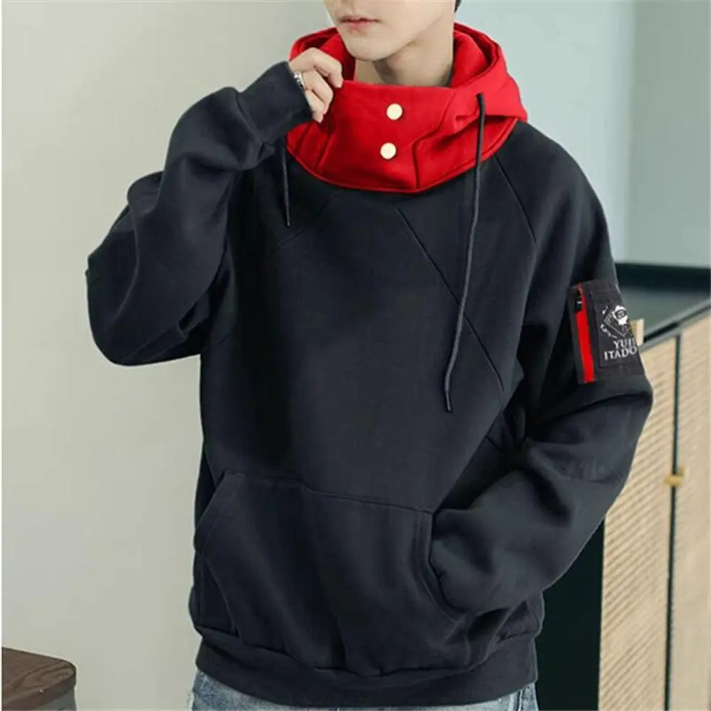 Unisex Fit Adult 2-Piece Anime Character Cosplay Clothes Set - Gojo Satoru, Itadori Yuji Pullover Sweatshirt & Casual Hoodie Pants Outfit, L/XXL Sizes, Set Package