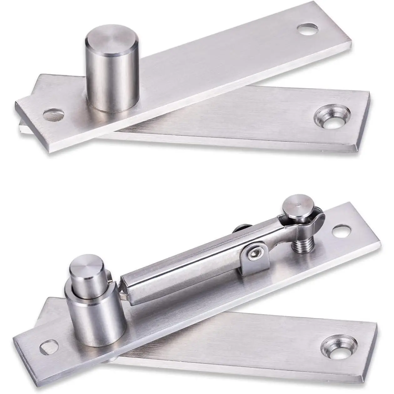Heavy Duty Pivot Hinge for Wood Door - Stainless Steel Hidden Door Hinge for Secret Door, with 360 Degree Rotation, Invisible Pivot Door Hardware for Bookshelf.Gift