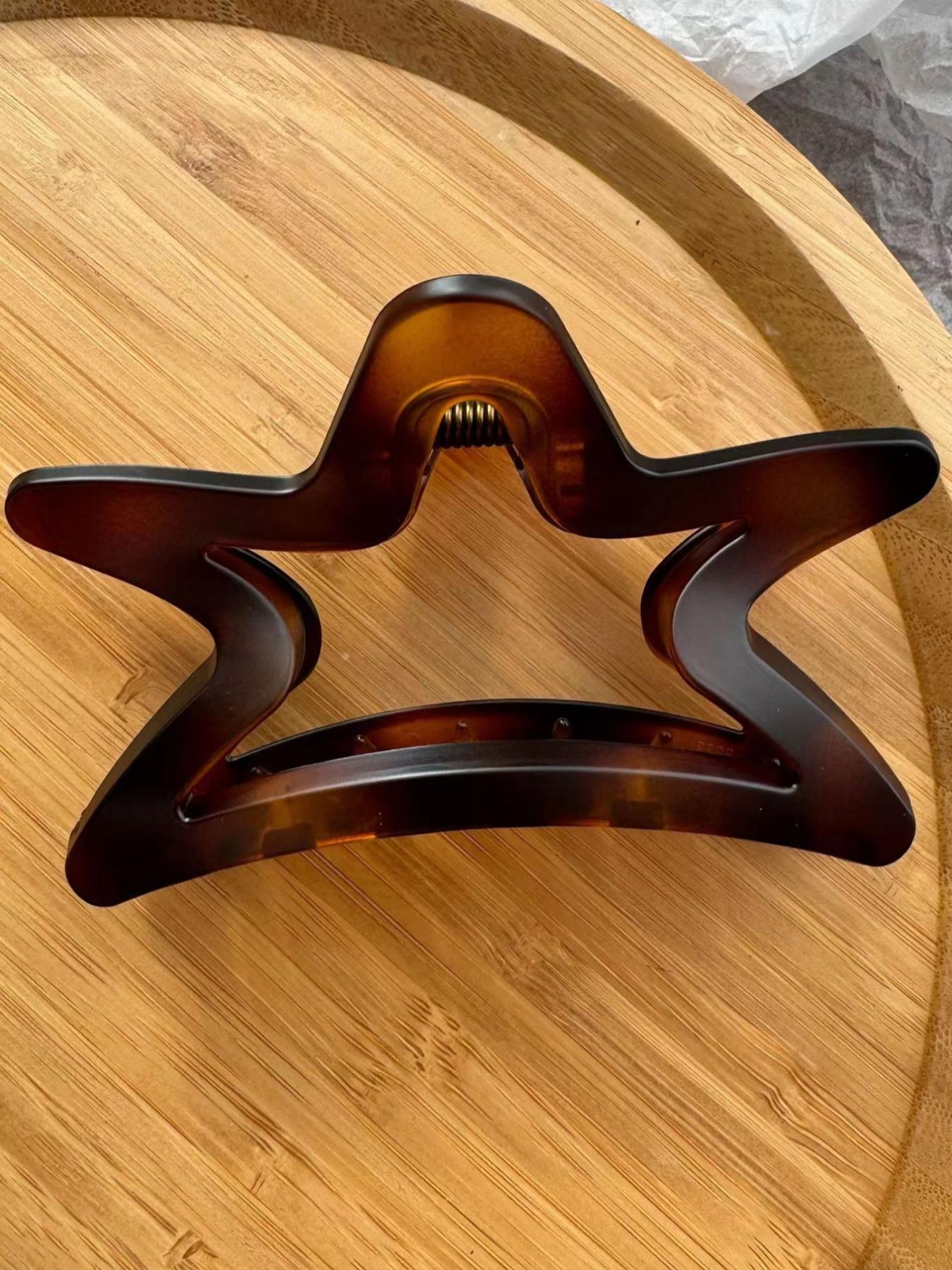 Hollow out Star Shaped Design Hair Claw, Simple Style Non-slip Hair Claw, Casual Versatile Hair Accessories for Women and Girls, Hair Clip