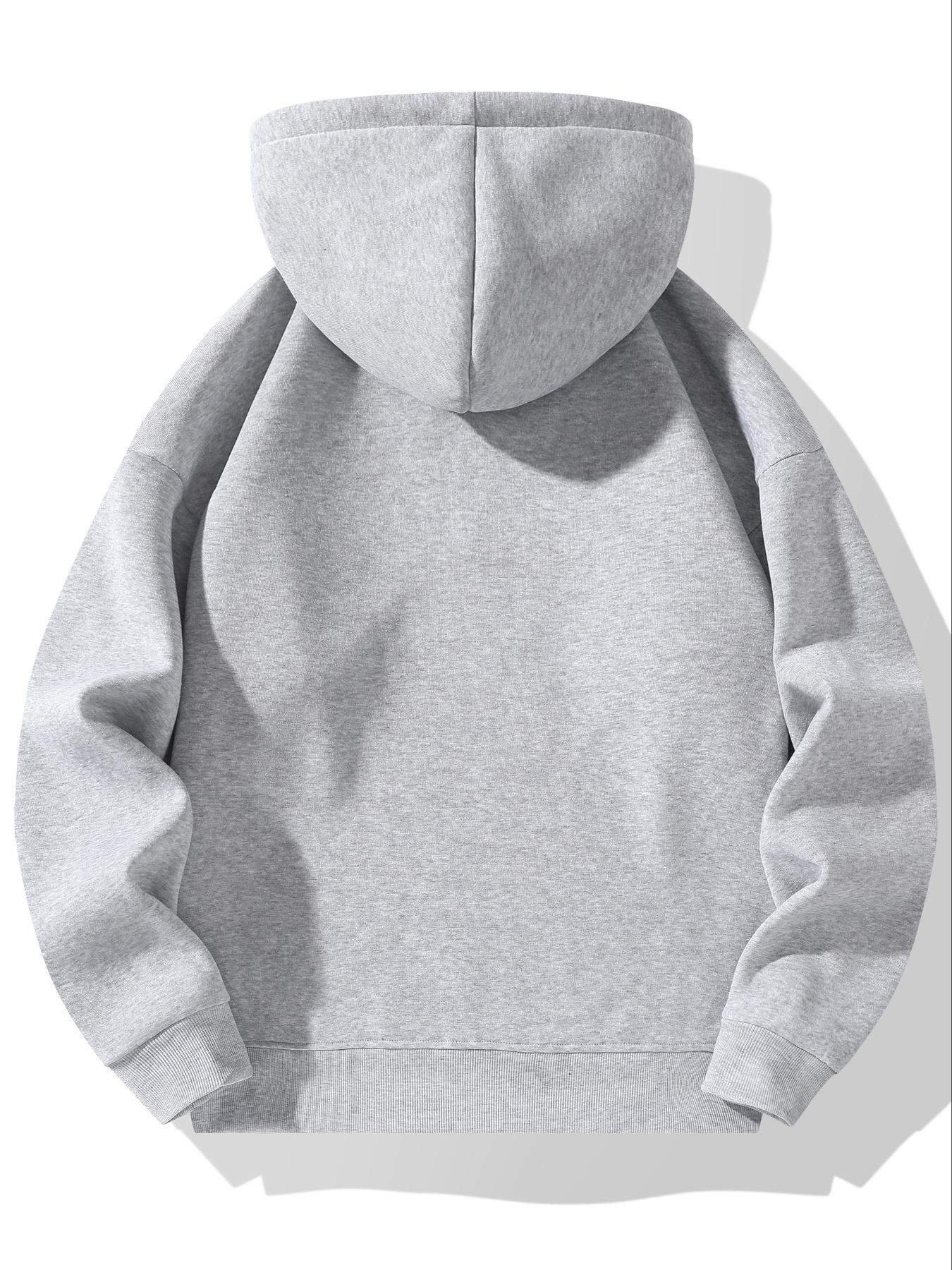 Men's Solid Half Zip Hoodie & Pants Set, Casual Regular Fit Long Sleeve Hooded Sweatshirt & Straight Leg Pants, Men's Fall & Winter Clothes, Athleisure Style