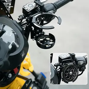 1 motorcycle and bicycle cup holder | Bike Accessories, Cycling Accessories, Retractable and foldable, portable and lightweight, ideal for sports, food delivery, traveling, spring outings and picnics, made of plastic material