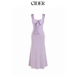 Cider Sweetheart High Rise Bowknot Maxi Mermaid dresses SummerFinds