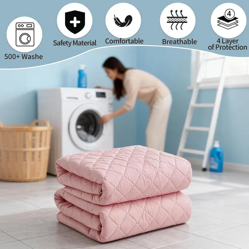 Professional Care Mattress Protector, Washable Leak Proof Pad, Reusable Multi-Purpose Bed Protection, Suitable for Adult Home Care