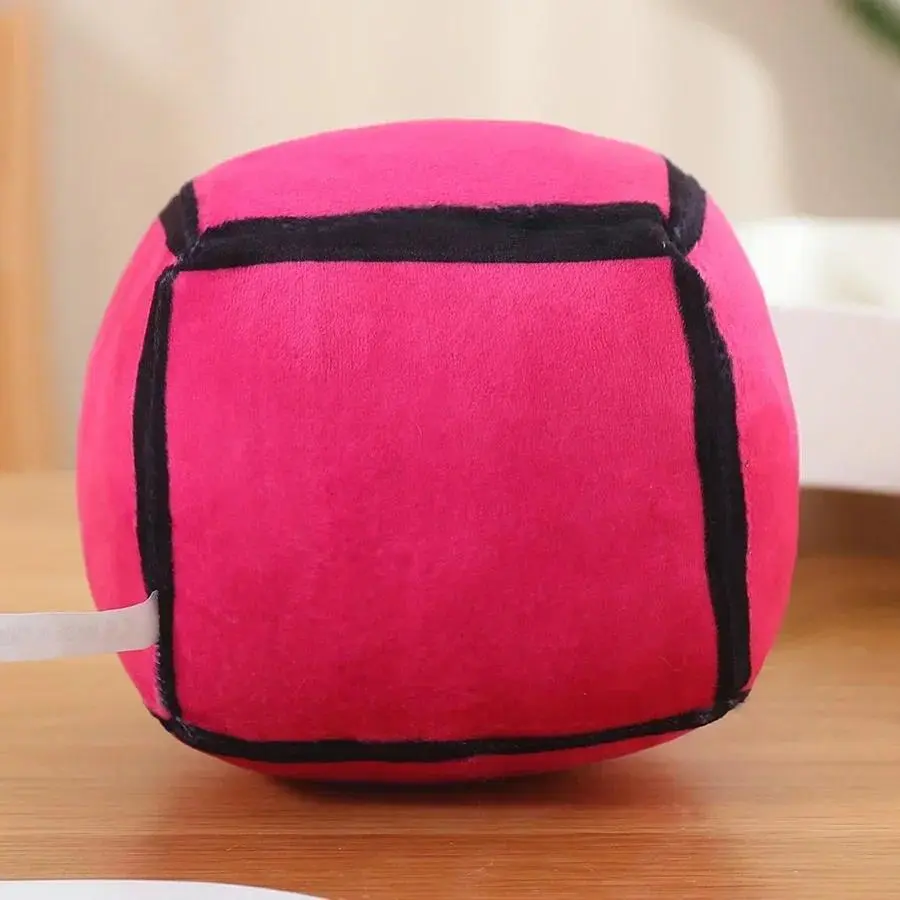 Geometry Dash Cube Plush Toy - 12cm Soft Plush Cute Cartoon Anime Game Doll, Small Square Pillow Pendant, Birthday Gift for Game Fans, Kids' Collection Item, Cube Shape
