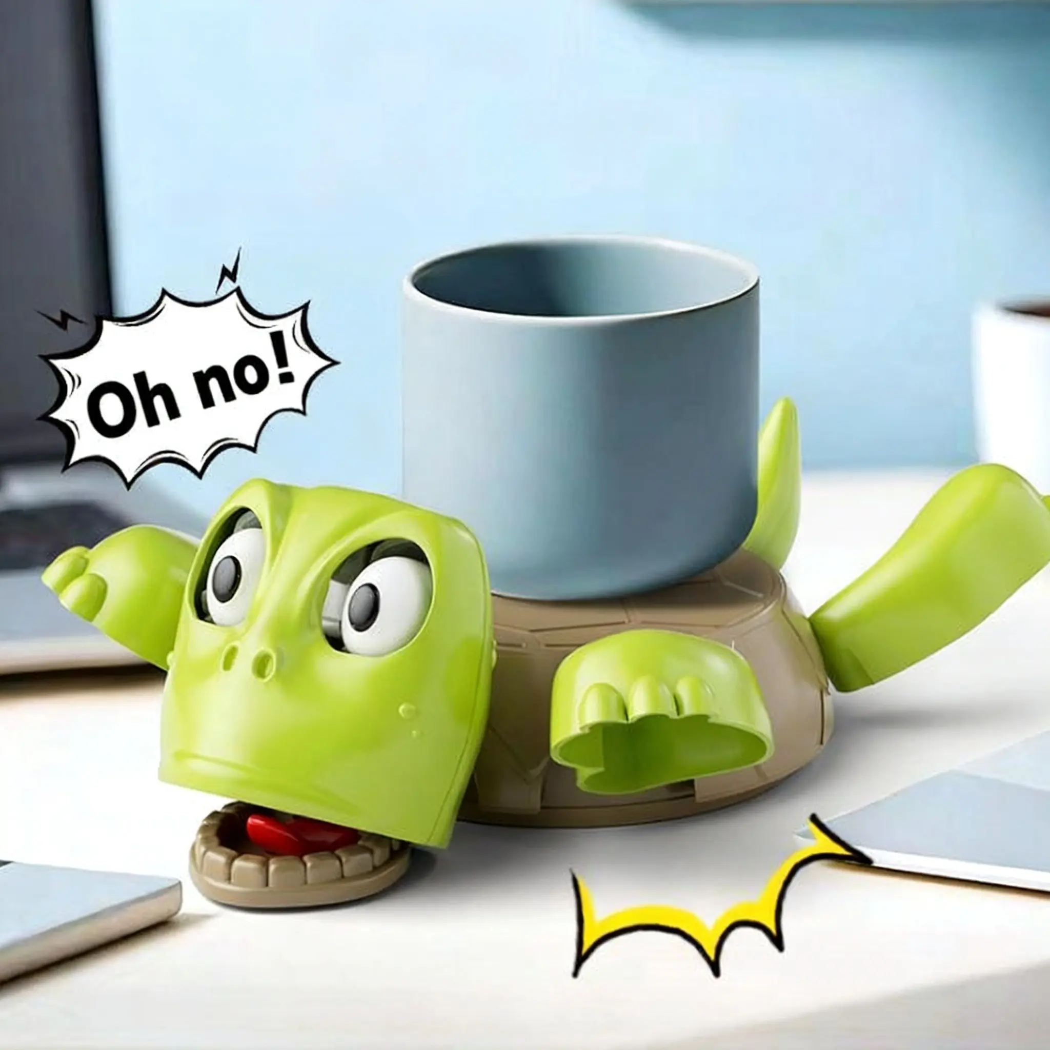 Creative Turtle-Shaped Coaster, Non-Slip Heat-Resistant Plastic, Decorative Coaster, Perfect for Home and Office Desk Decor, Unique Desktop Accessory