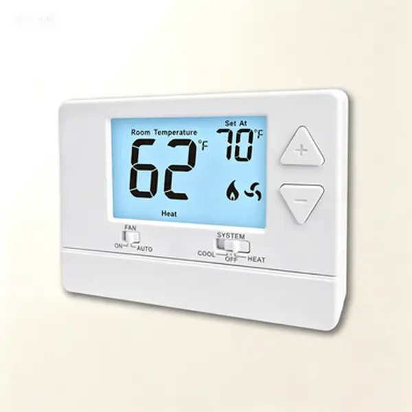 S3001 Model Non-Programmable Digital LCD Thermostat for Home Users, 1 Heat/1 Cool Single-Stage System, ±1°F Accuracy, Room Heating & Gas Fireplace Compatible, Easy DIY Installation, White Backlight, Alkaline Batteries Not Included, Simple Control, 24Vac