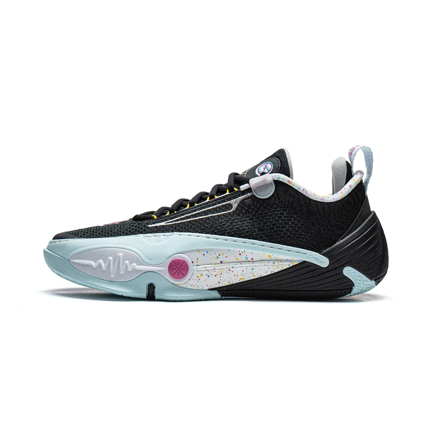 Way of Wade All City 14 "Team No Sleep" Professional High Top Athletic Hoop Shoes - Team Pattern, Mesh Textile Fabric Upper, Boom Midsole, Double Stability, Rubber Laces, Multi-Size