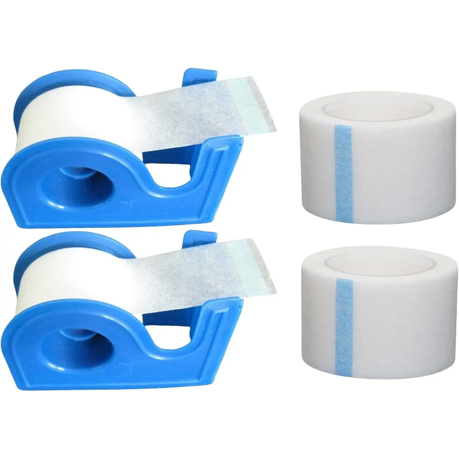 2 Rolls Surgical Medical Tape with Dispenser – 1 Inch x 10 Yard Paper Tape Medical, Micropore Tape for Wound Care, First Aid Tape for Sensitive Skin