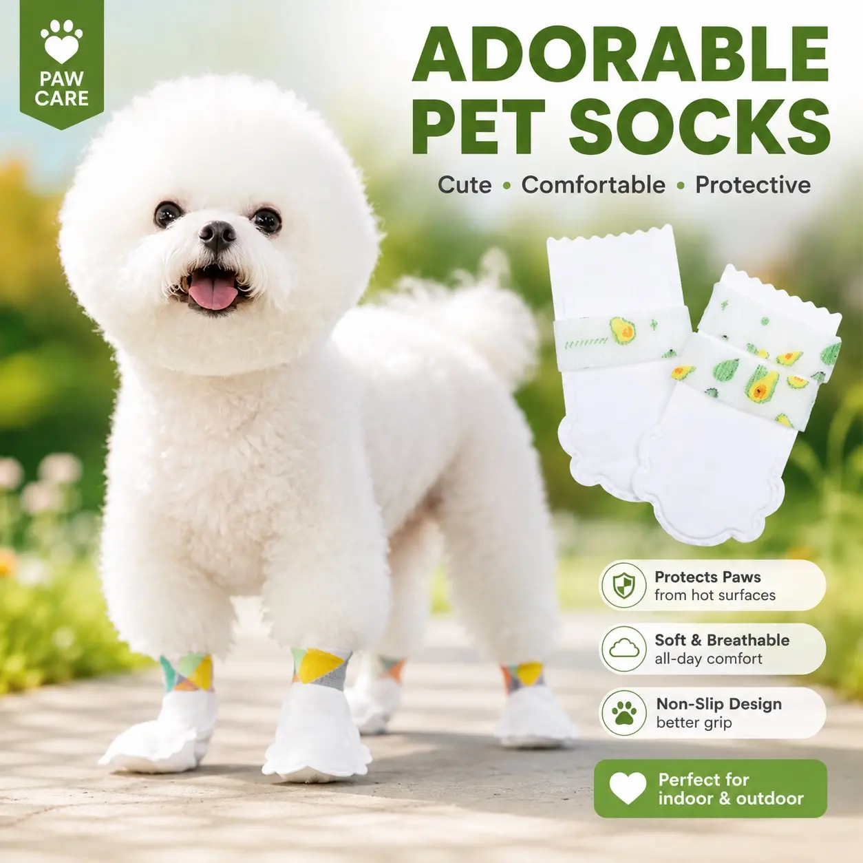 Disposable Dog Paw Covers with Self-Adhesive Straps, Waterproof Pet Foot Protection, Ideal for Hot Surfaces, Rainy Days, Outdoor Walks, Paw Protectors (20 Pairs)