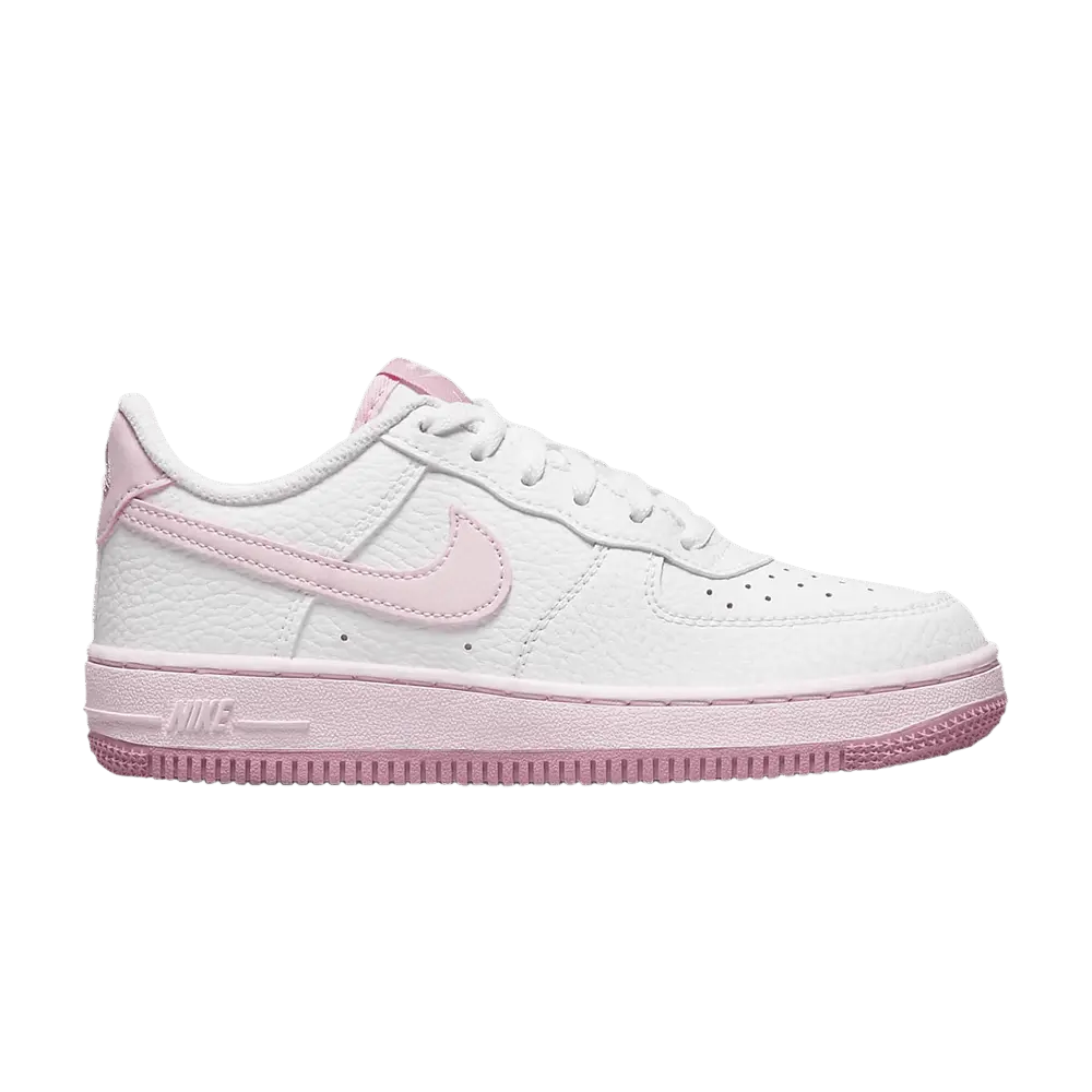 Nike Force 1 PreSchool 'White Elemental Pink' (Unisex) White/Elemental Pink/Medium Soft Pink/Pink Foam childrens skate shoes CZ1685 107