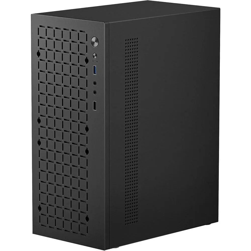 Micro ATX PC Case, MATX Mini ITX Desktop Computer Case, Supports Micro ATX, MATX, DTX, ITX Motherboards, USB 3.0 Port, 3.5'' HDD Bay, BlackGift