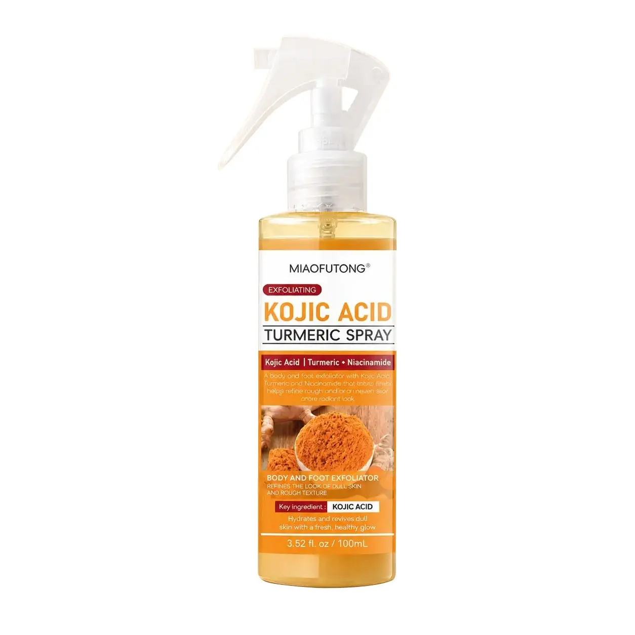 Peel Shot Keratin Care Kojic Acid Turmeric Spray 100ml Pore Clearing Exfoliating Formula Skin Repair Scrub Exfoliator Skin Exfoliate Exfoliate Body