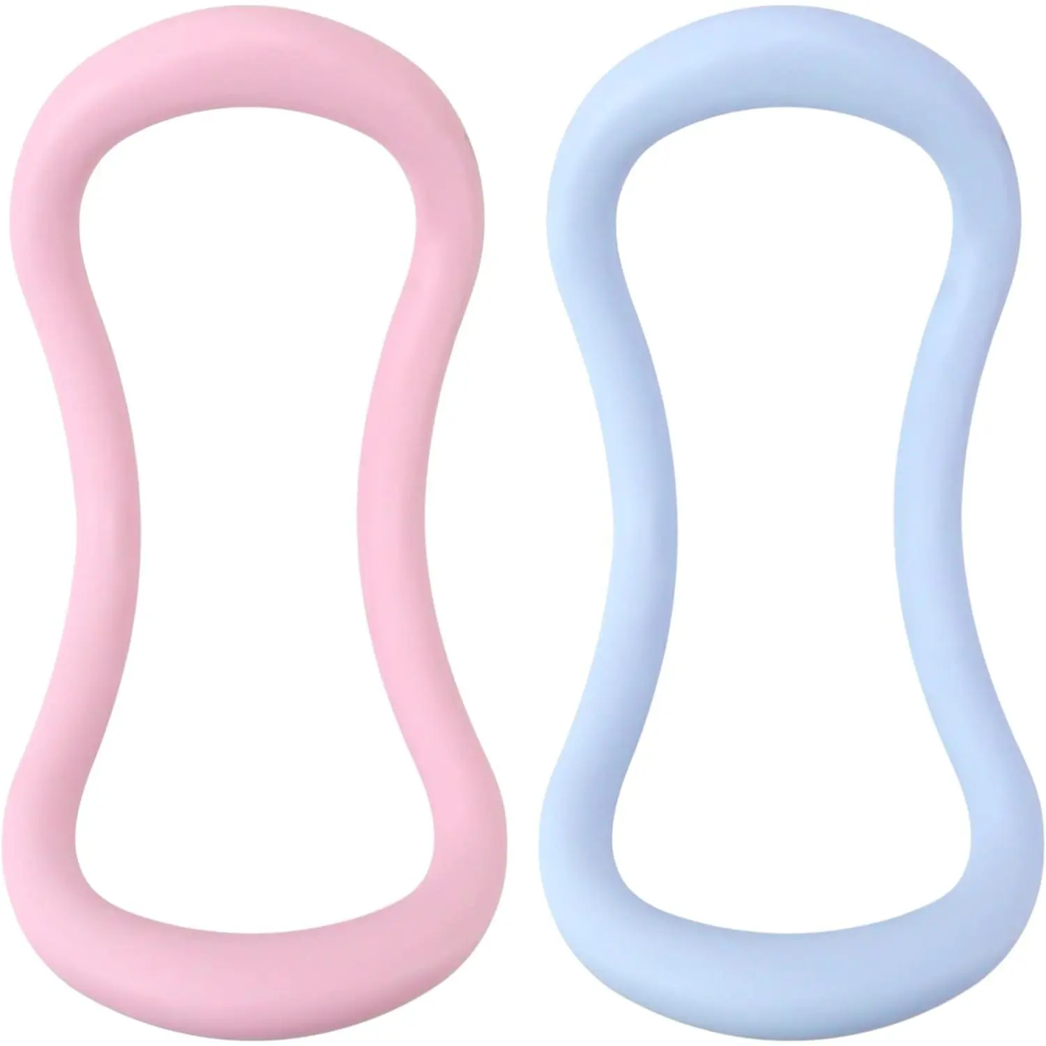 Set of 2 Yoga Rings for Leg, Calves, Calf Pilates, Fitness Circle Equipment for Women, Resistance Stretch Circles Tool with Massage Points, Home Exercise Workout Training Support Sport,Toning