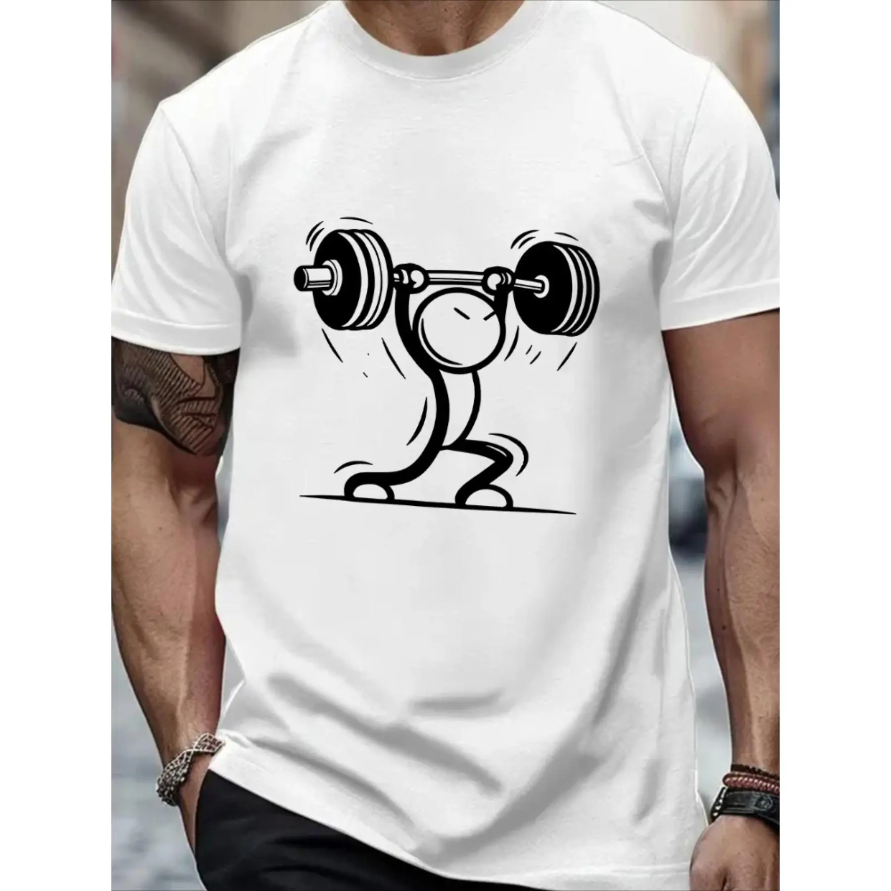 Men'S & Women'S Weightlifting Graphic T-Shirt - Heavy Duty Lifting Design - Soft Breathable Crew Neck Gym Shirt - Lightweight Workout Tee for Weightlifting, Bodybuilding, Casual Casual Attire - Machine Washable Athletic Top - Ideal Fitness Gift for
