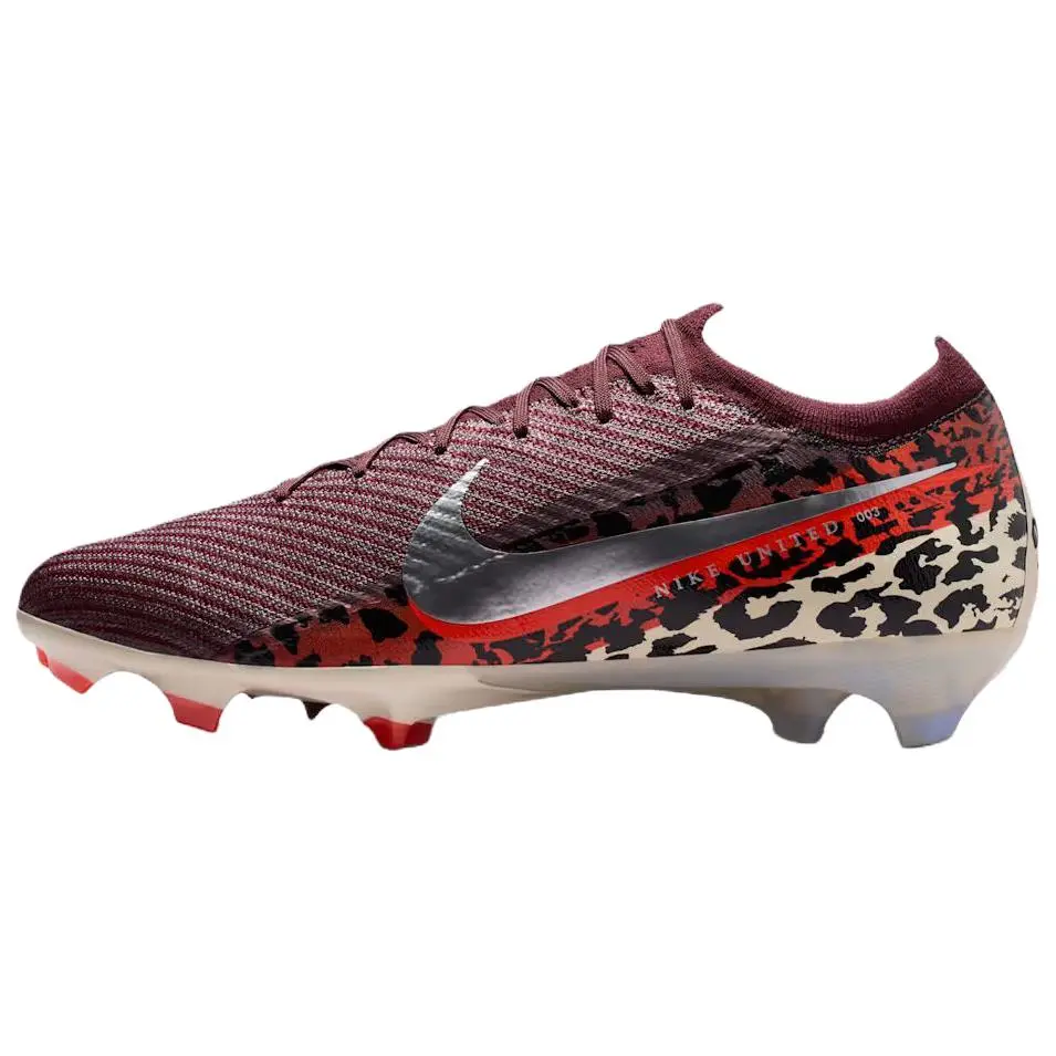 Nike United Mercurial Vapor 16 Elite FG Low-Top Lace-Up Football Boots (Unisex, Burgundy Crush-University Red-Fossil-Metallic Silver) Style IO8442 661