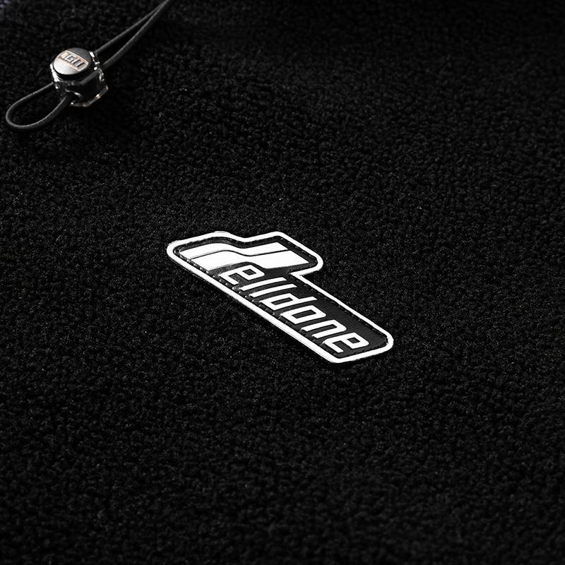 Men's stand collar lambskin embroidered warm cotton clothing Large loose casual fleece thick coat American street style letter embroidery fleece jacket