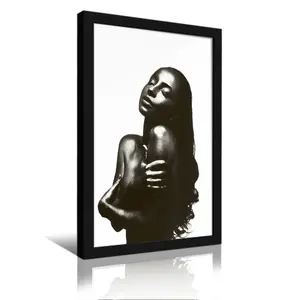 Black and White Sade Print  Vintage Art Poster, Artistic Photo Paper Wall Decor, Minimalistic Y2K 90s Retro Music-Themed Decoration for Adu Aesthetic Apartment Room, Hand Tape Set, Artwork, Multi-Size michael manga modern living room decoration minimalist