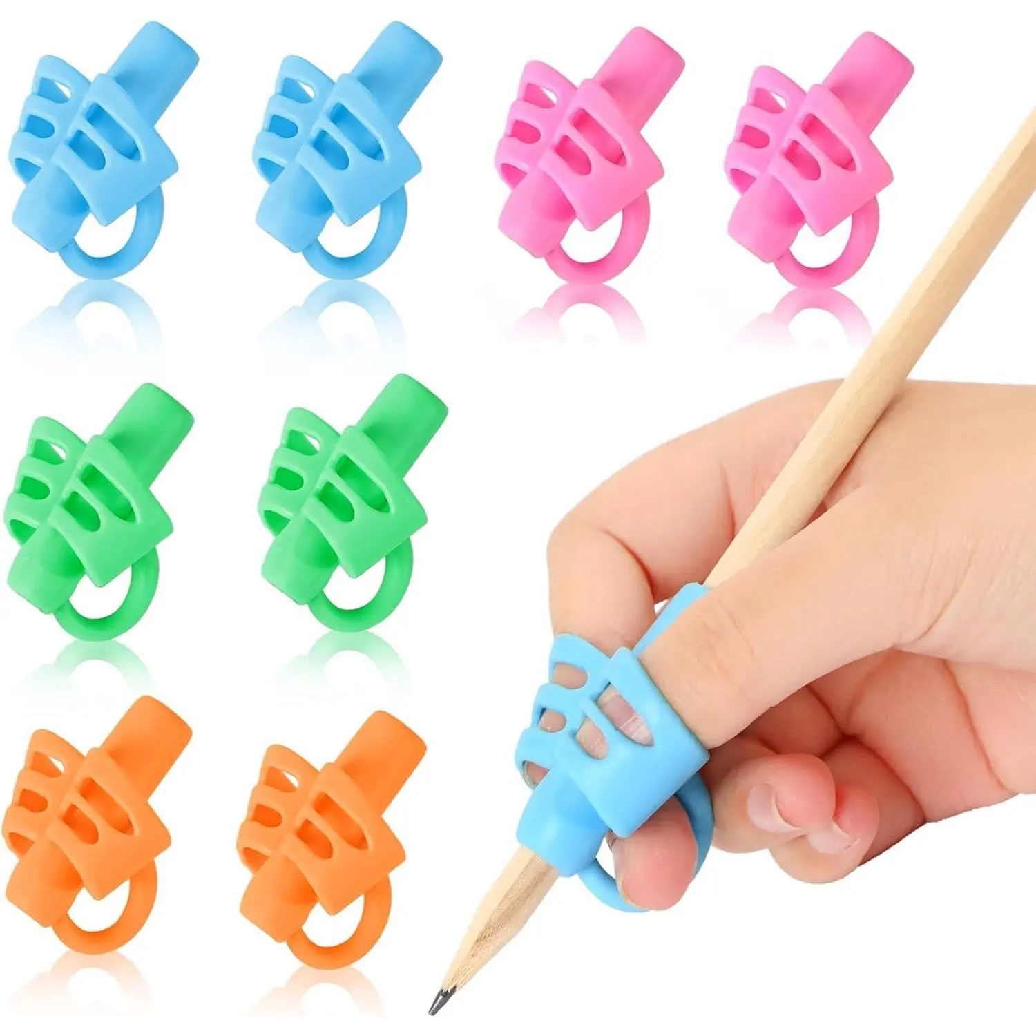 8 Pack Pencil Grips for Handwriting, Pencil Holder Grip Posture | Correction  Pen Writing Aid Tool, for , Correction  Elementary Teaching Tools