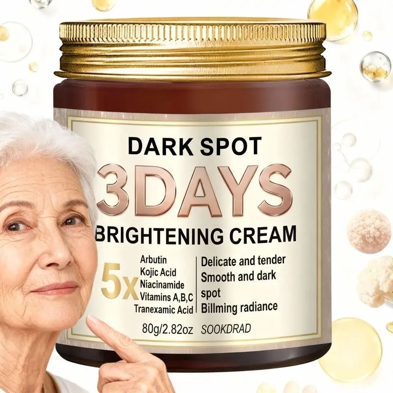 Night Owl Brightening Cream, Arbutin Kojic Acid Niacinamide Formula, Vitamin a B C Tranexamic Acid, Improves Dark Circles, 80g/2.82oz