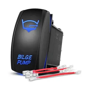 Nilight 5Pin Laser On/Off SPST Bilge Pump Rocker Switch Blue