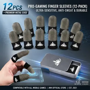 6 Pairs Gaming Finger Covers with Touchscreen Compatible Breathable Anti-Sweat Gloves, Comfortable Precision for Enhanced Gaming Experience, Finger Sleeves, Gaming Accessories, Gaming Products