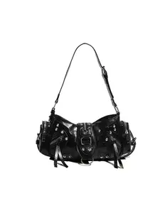 Gothic Punk Style Crossbody Shoulder Bag, Fashionable Shoulder Bag