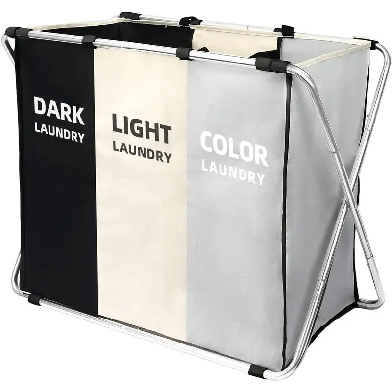 180L Large Laundry Basket, Freestanding Laundry Hamper, Collapsible Tall Clothes Hamper with Handles for Dirty Clothes in the Dorm & Family Closet Storage Container and Organizer (1-Pack)